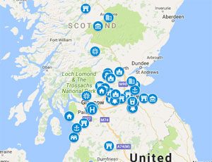 Scotland Outlander Map