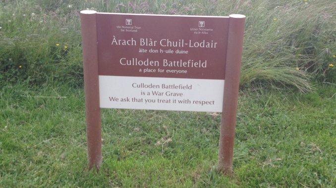 Culloden Moor sign