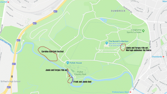 Pollok Park map