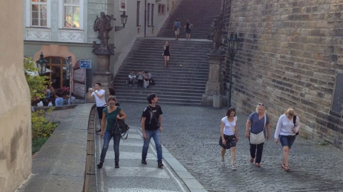Prague Castle steps