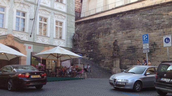 Prague Castle steps - front