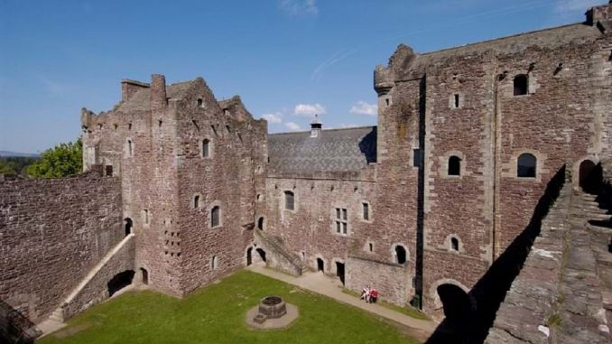 Doune Castle courtyard